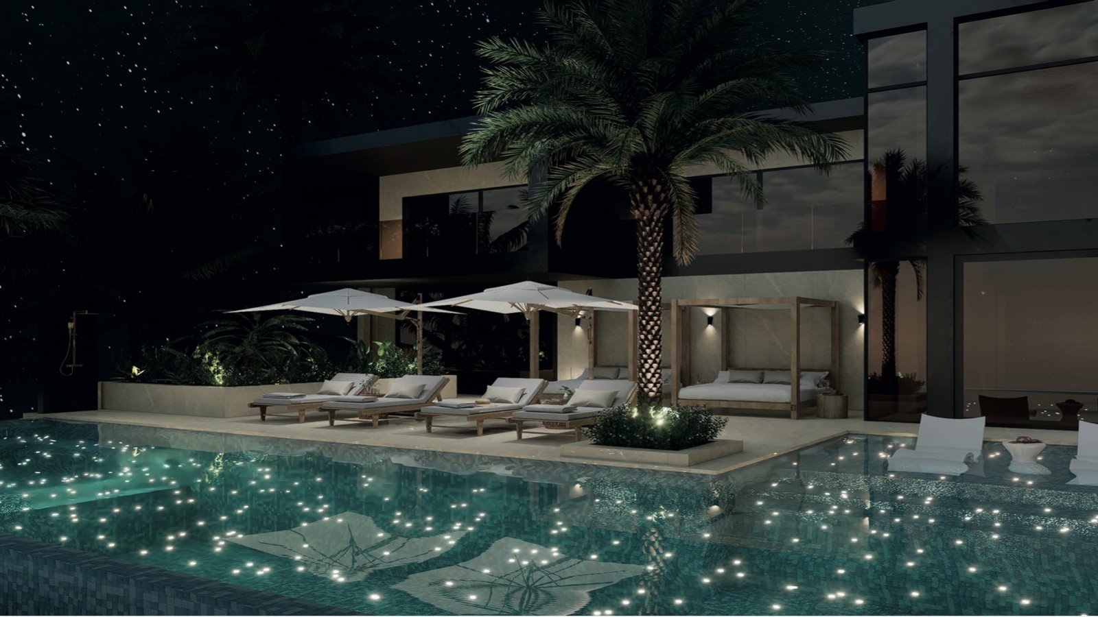 Private pool area for influencer shoots in Phuket