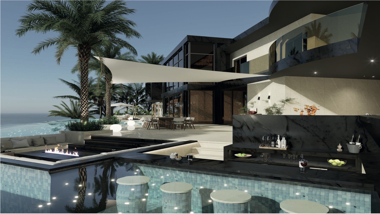 Arrival entrance zone for photoshoots