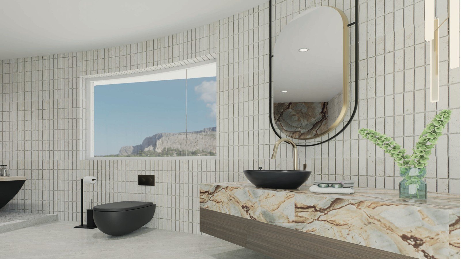 Living and dining space for filming